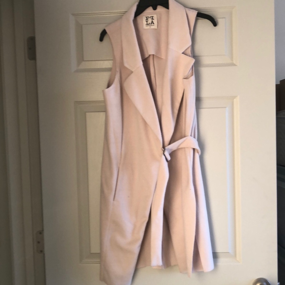 Light pink long vest